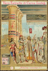 Jelenet az I. felvonásból, Giuseppe Verdi (1813-1901) „Aida” című operájának v. jelenete